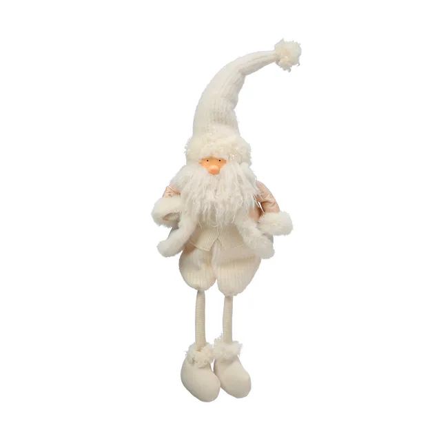 Sia Home Velvet Père Noël à asseoir 78 cm crème