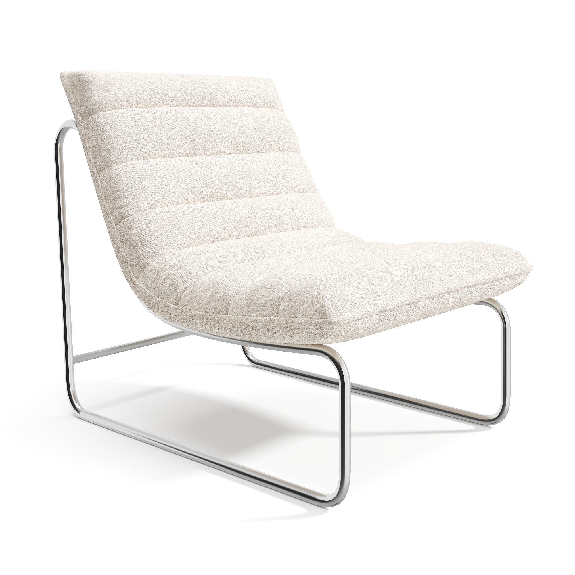 Sia Home Vinty fauteuil écru matelassé vintage salon