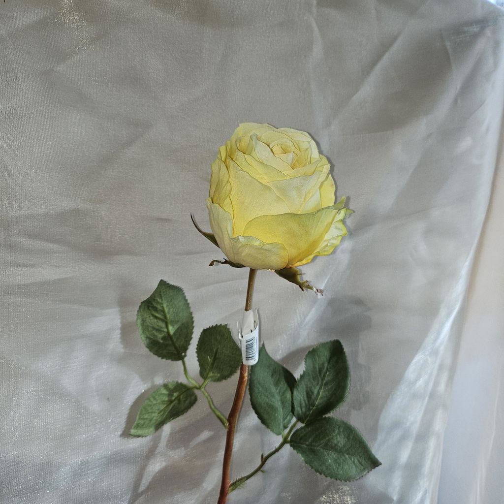 Sia Home Kate tige rose artificielle jaune 49 cm