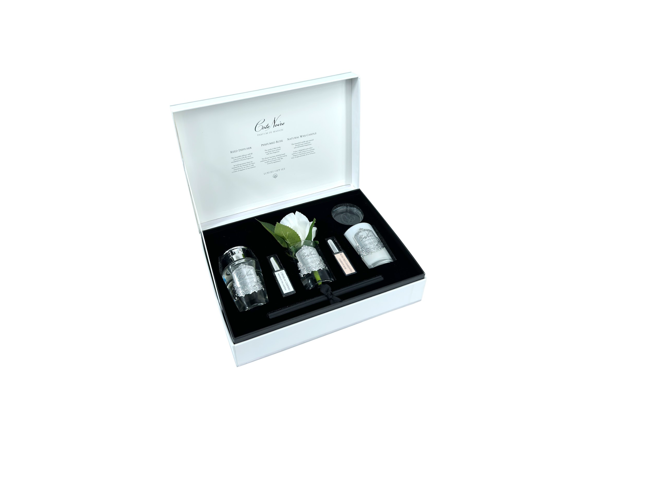 Côte Noire Gift Packs GP05 coffret rose Cashmere bougie