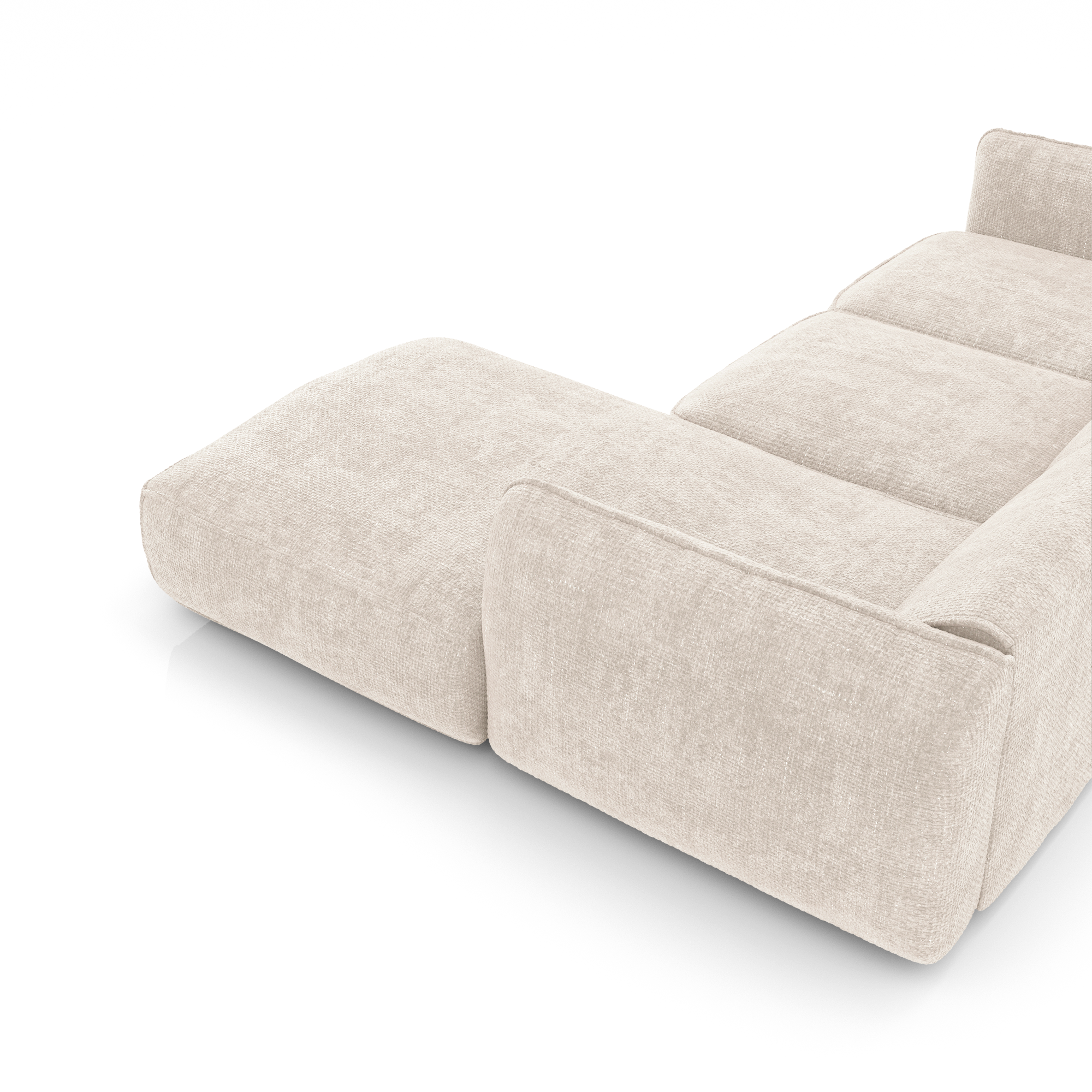 Sia Home Livia Angle Droit canapé crème 5 places