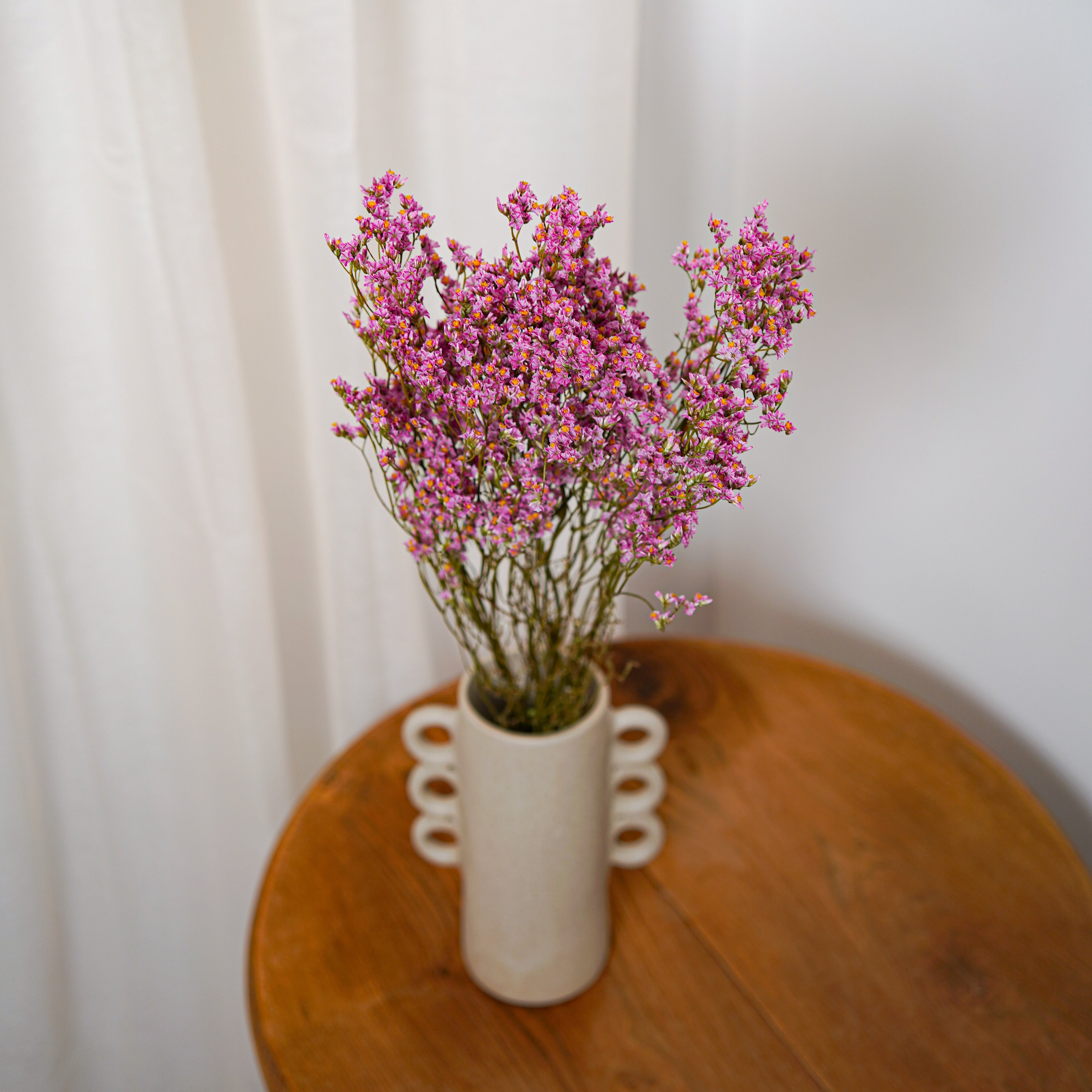 Flowrette Limonium botte fleurs séchées rose clair