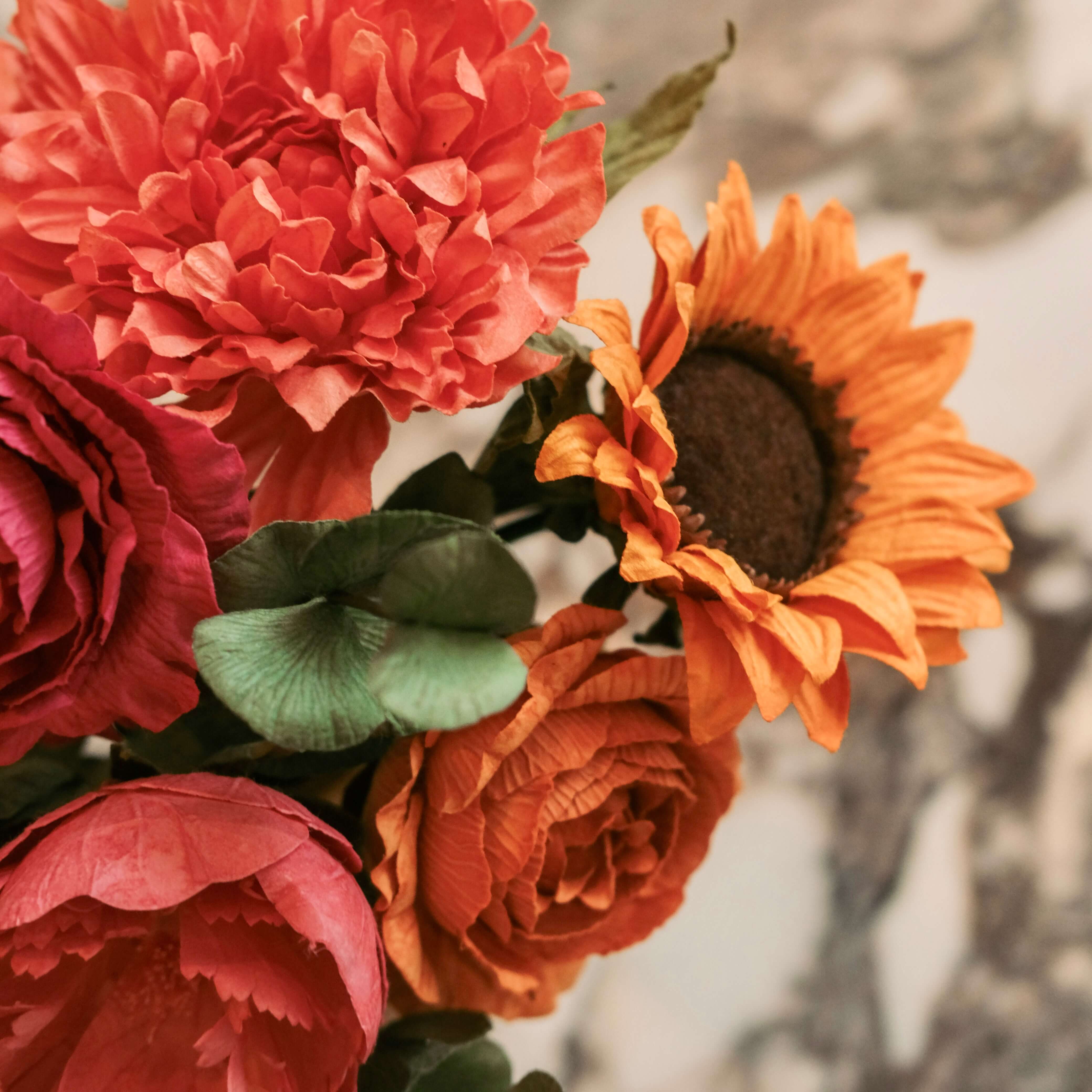 Flowrette Frida bouquet fleurs en papier fait main couleur