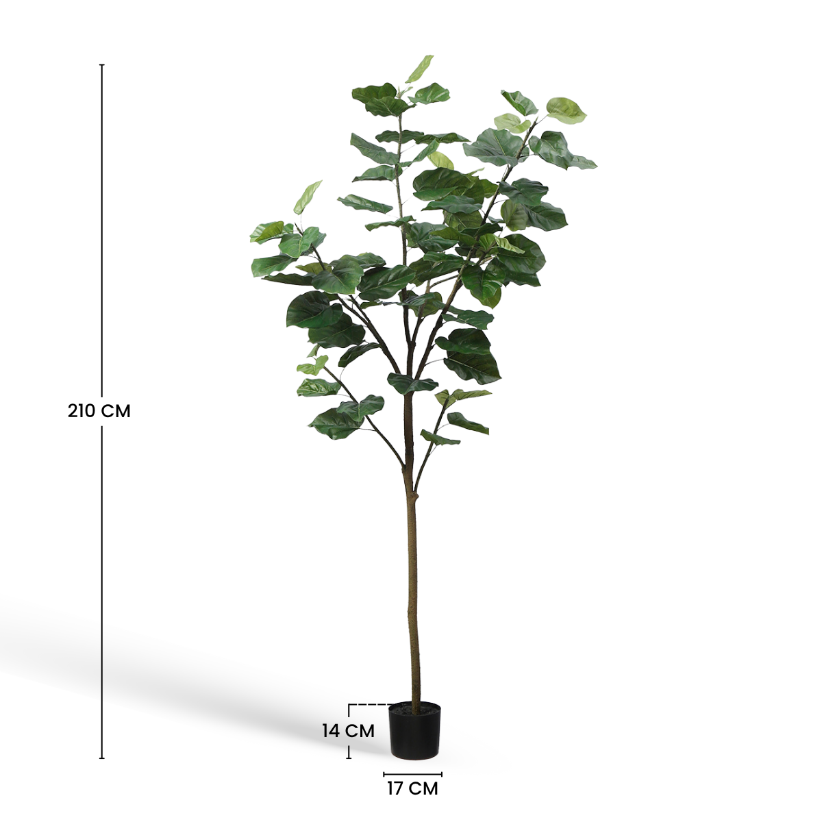 Sia Home ficus parapluie arbre artificiel vert 210 cm en pot