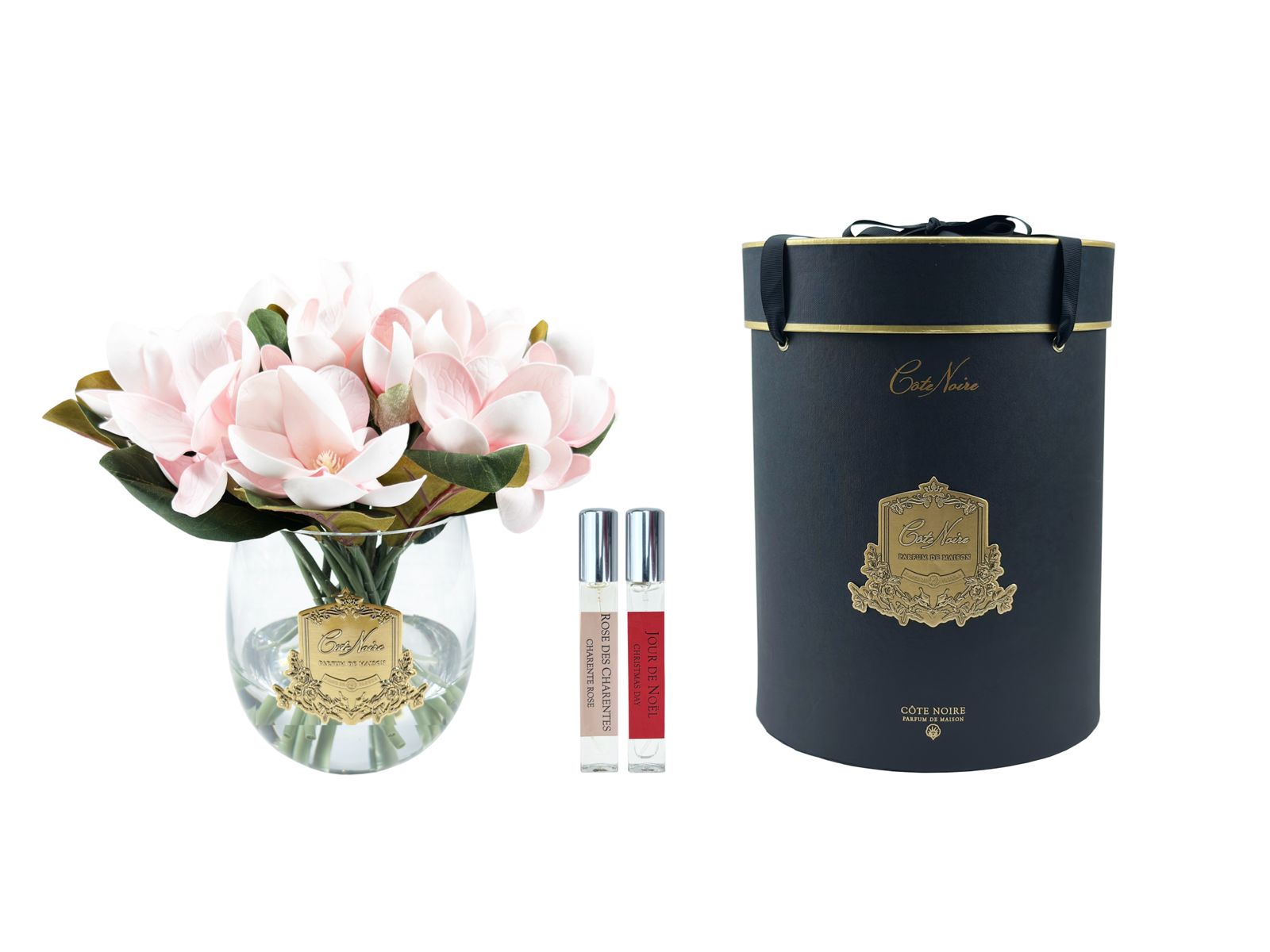 Côte Noire Perfumed Flowers RMG02 magnolias roses parfumés vase