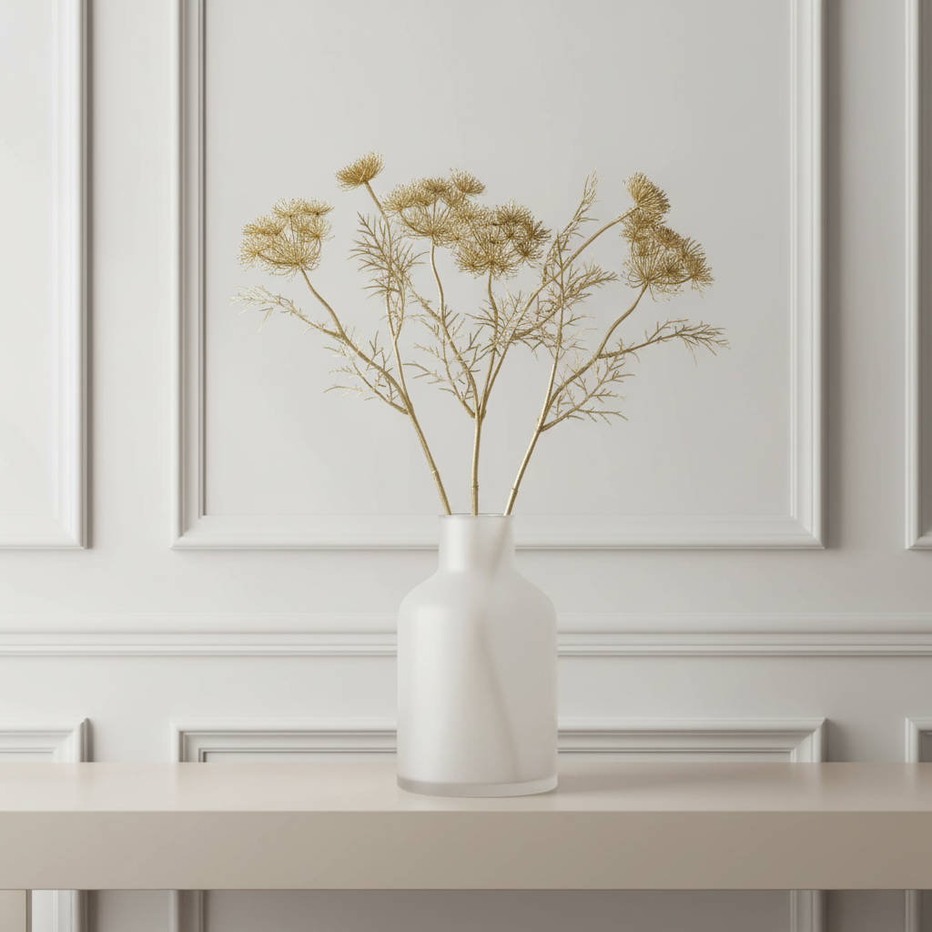 Sia Home Carotte Sauvage 42 cm tige artificielle jaune