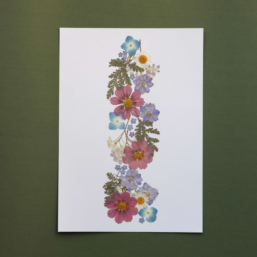 Flowrette Souffle du Vent herbier fleurs séchées A4
