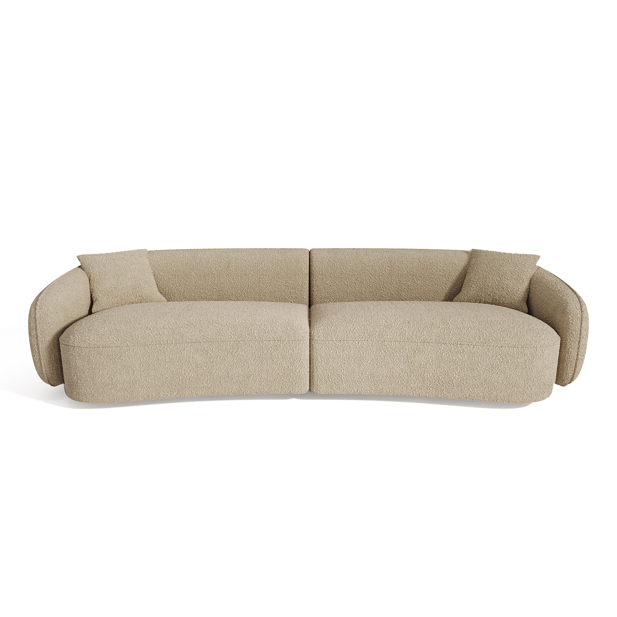 Sia Home Céline canapé 4 places crème arrondi