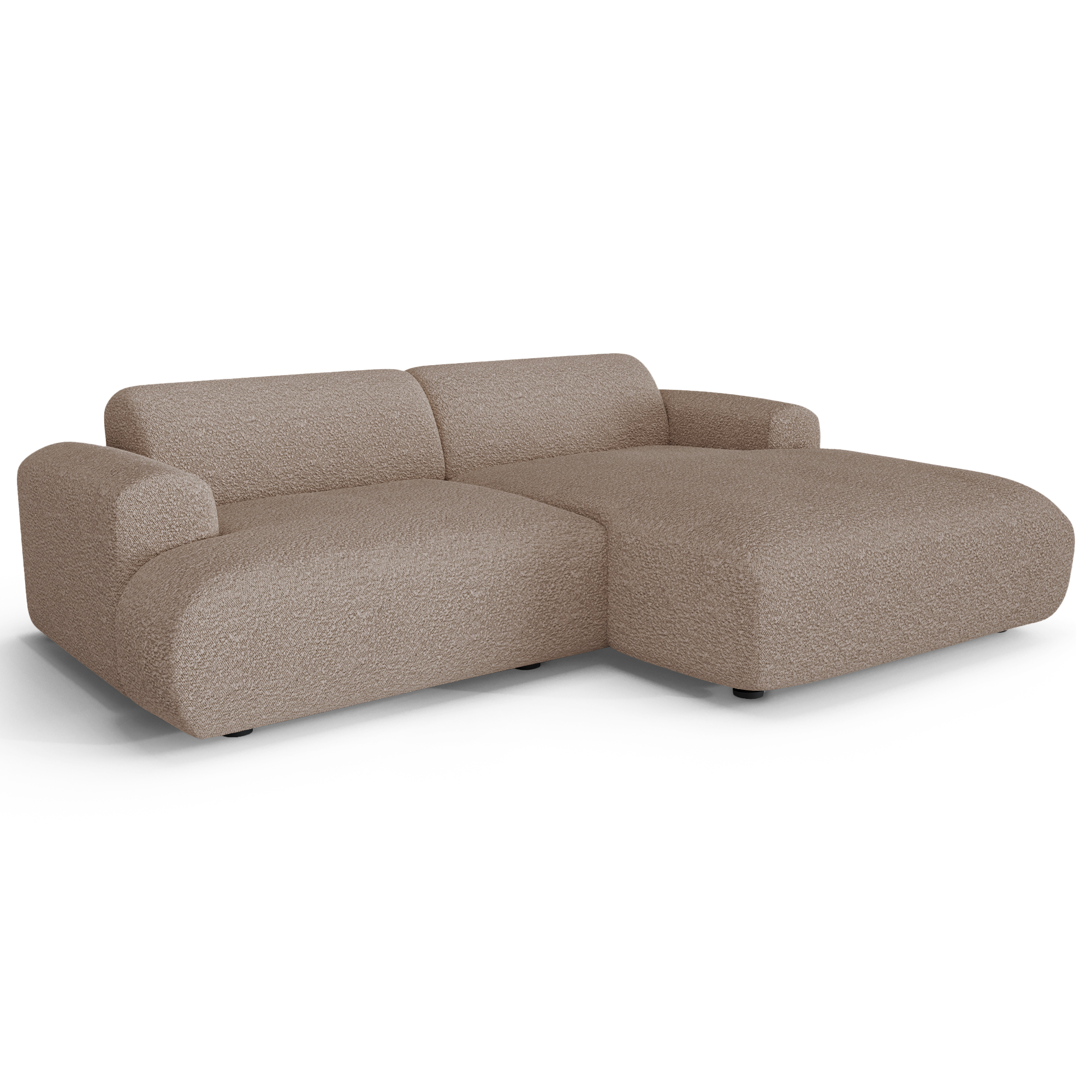 Sia Myra canapé petit angle droit gris graphite 5 places