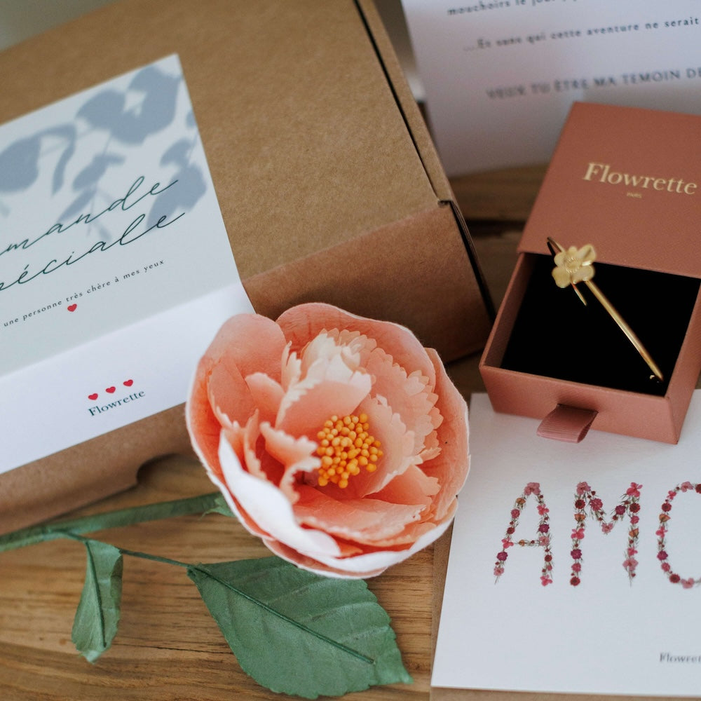 Flowrette Décoration Coffret de la témoin cadeau mariage