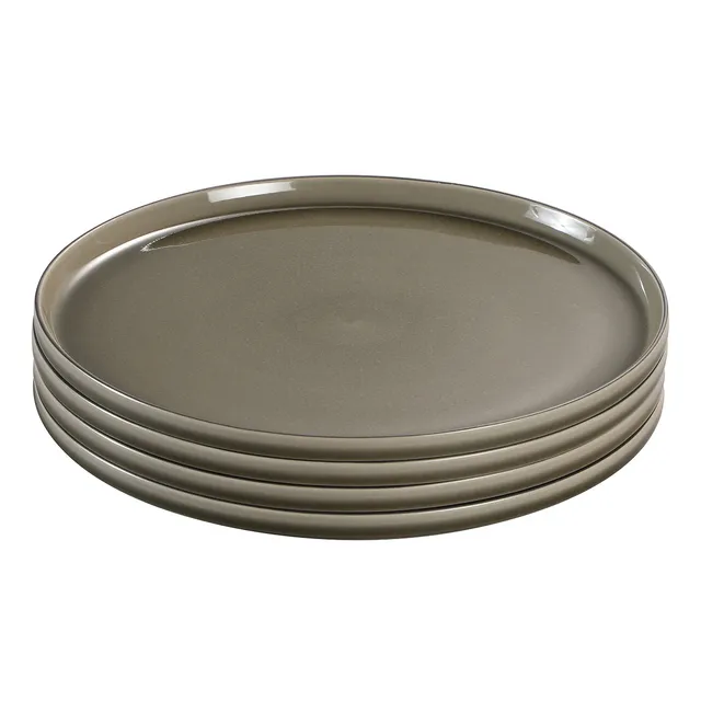 Sia Arts de la table Greeny 4 assiettes plates vert 27,9 cm