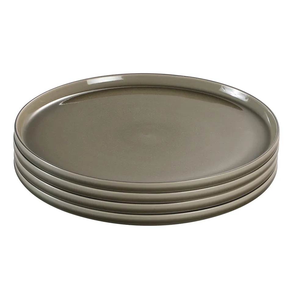 Sia Arts de la table Greeny 4 assiettes plates vert 27,9 cm