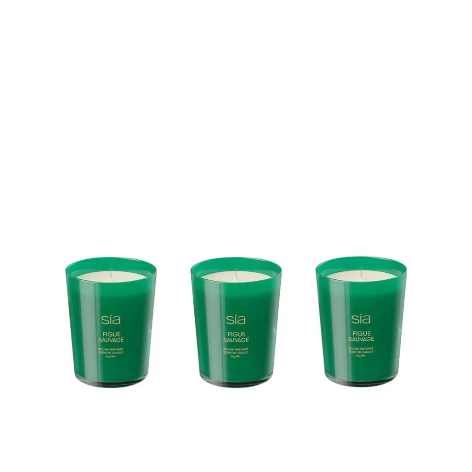 Sia Figue Sauvage bougie parfumée verte figuier jasmin