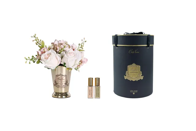 Côte Noire Summer SPG02 posy blush vase or