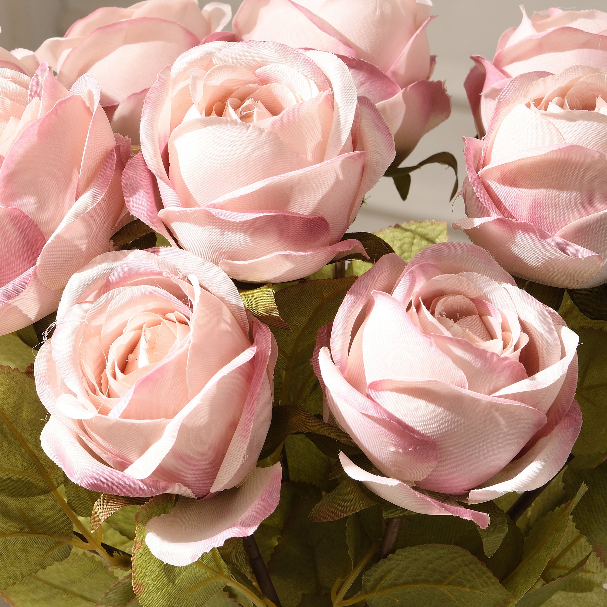 Sia Home Tige de Rose fleur artificielle rose 56 cm