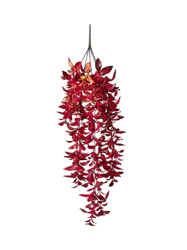 Feuillazur Rungis Piquet feuillage suspendue 74cm rouge
