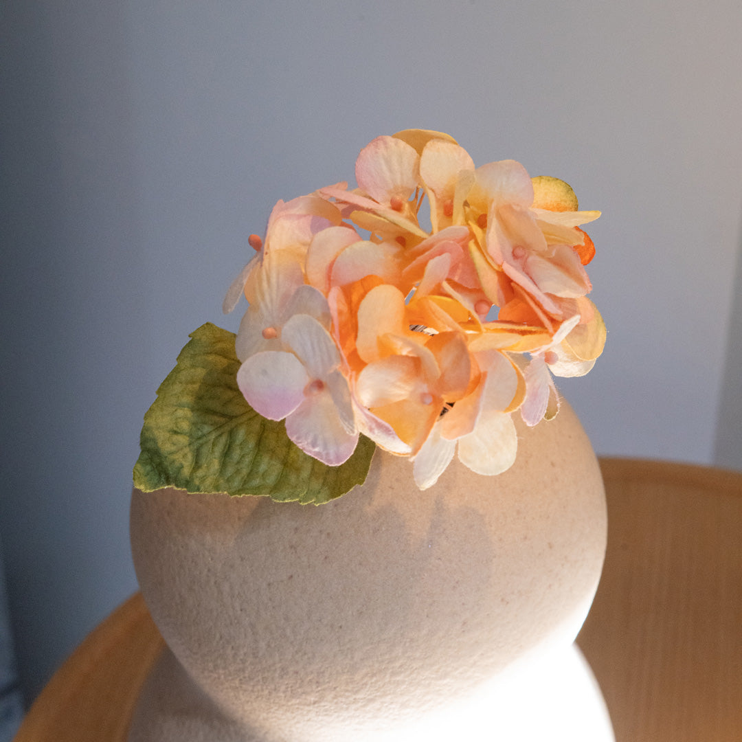 Flowrette petit hortensia papier vieux rose fleur éternelle x1