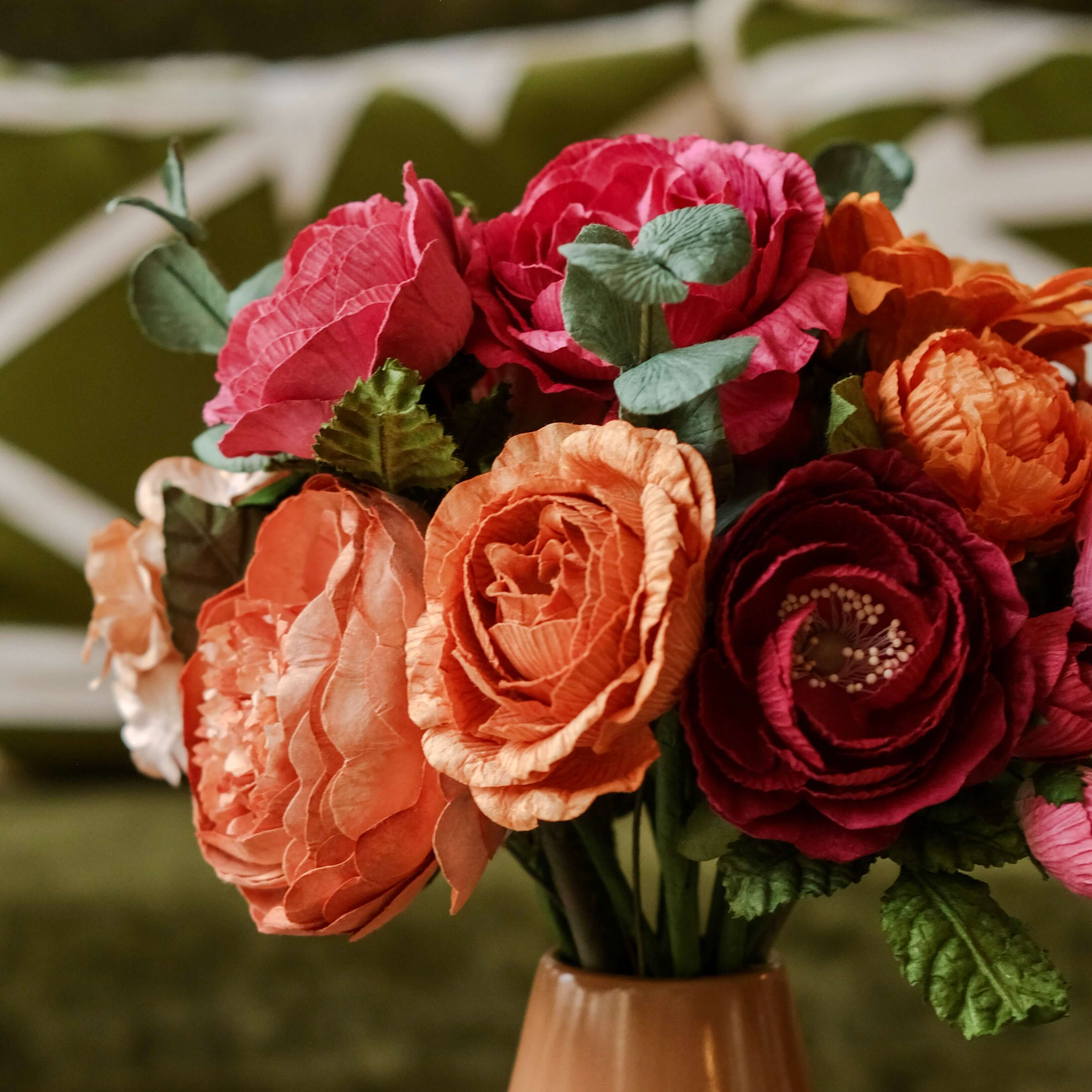 Flowrette Zao bouquet fleurs en papier multicolore