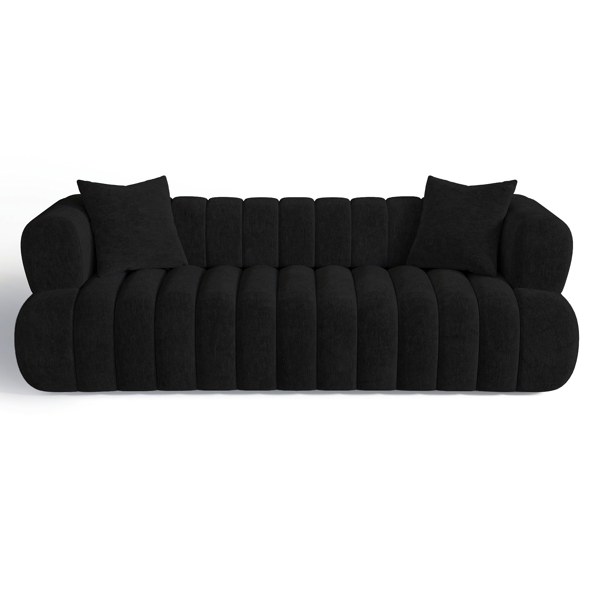 Sia Home Ross canapé droit capitonné crème
