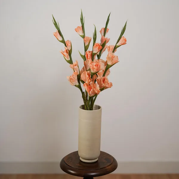Flowrette Glaïeul champagne fleur artificielle tige
