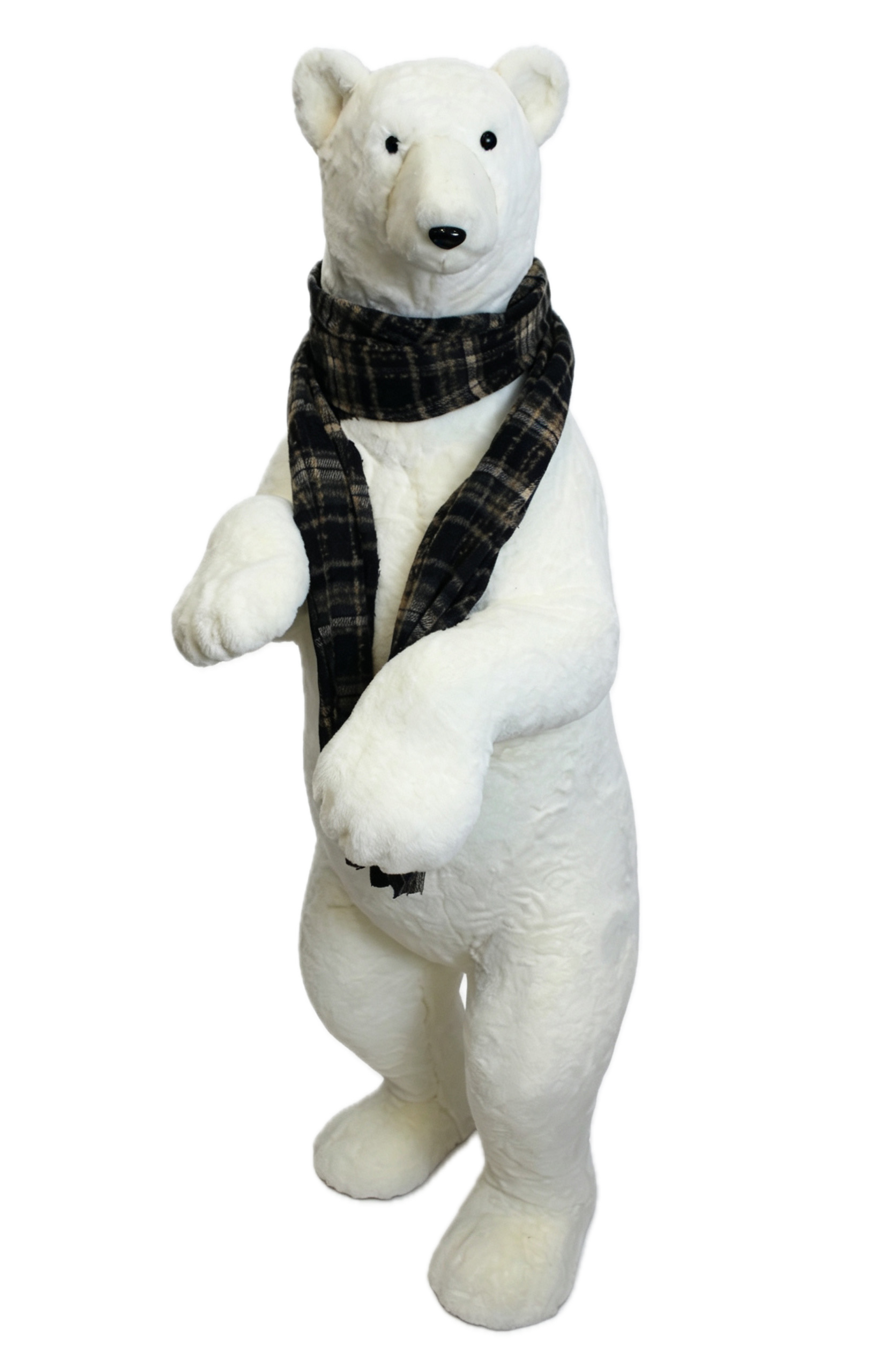Feuillazur Rungis Ours Blanc personnage Noël 51x50x101cm