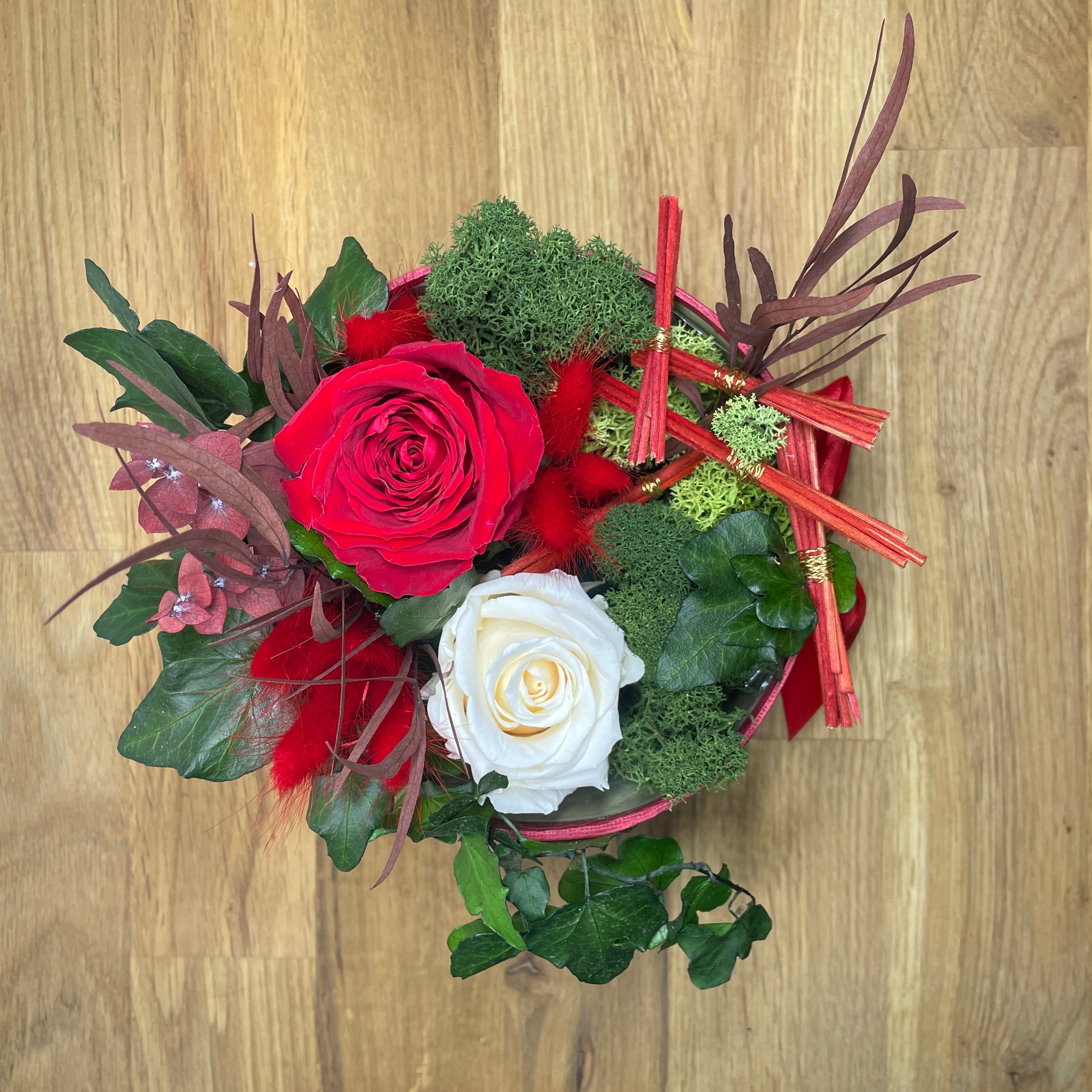 Ateliers Ouchamp Boîtes Rue du Retrait box rose rouge 14 cm