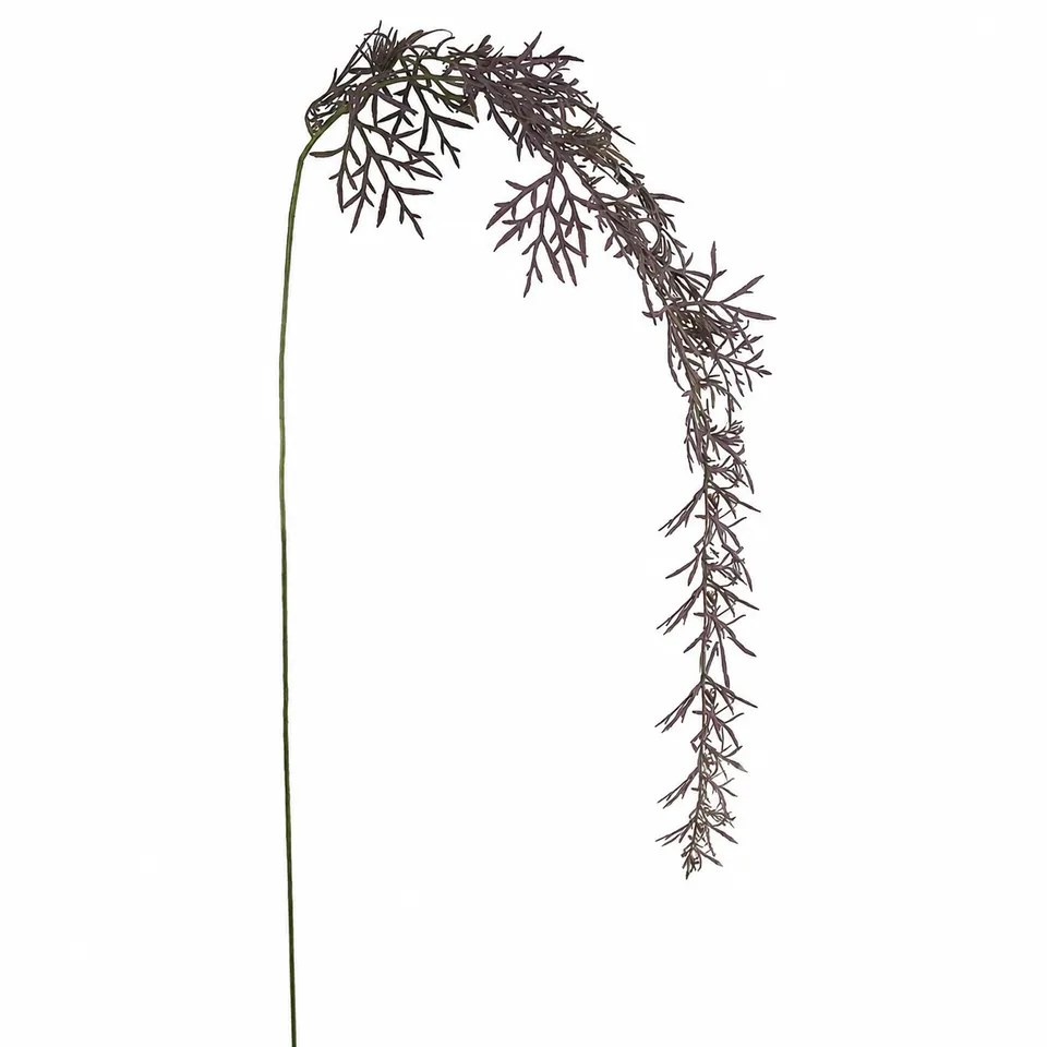 Sia Home Herbe tombante feuillage artificiel bordeaux 129 cm