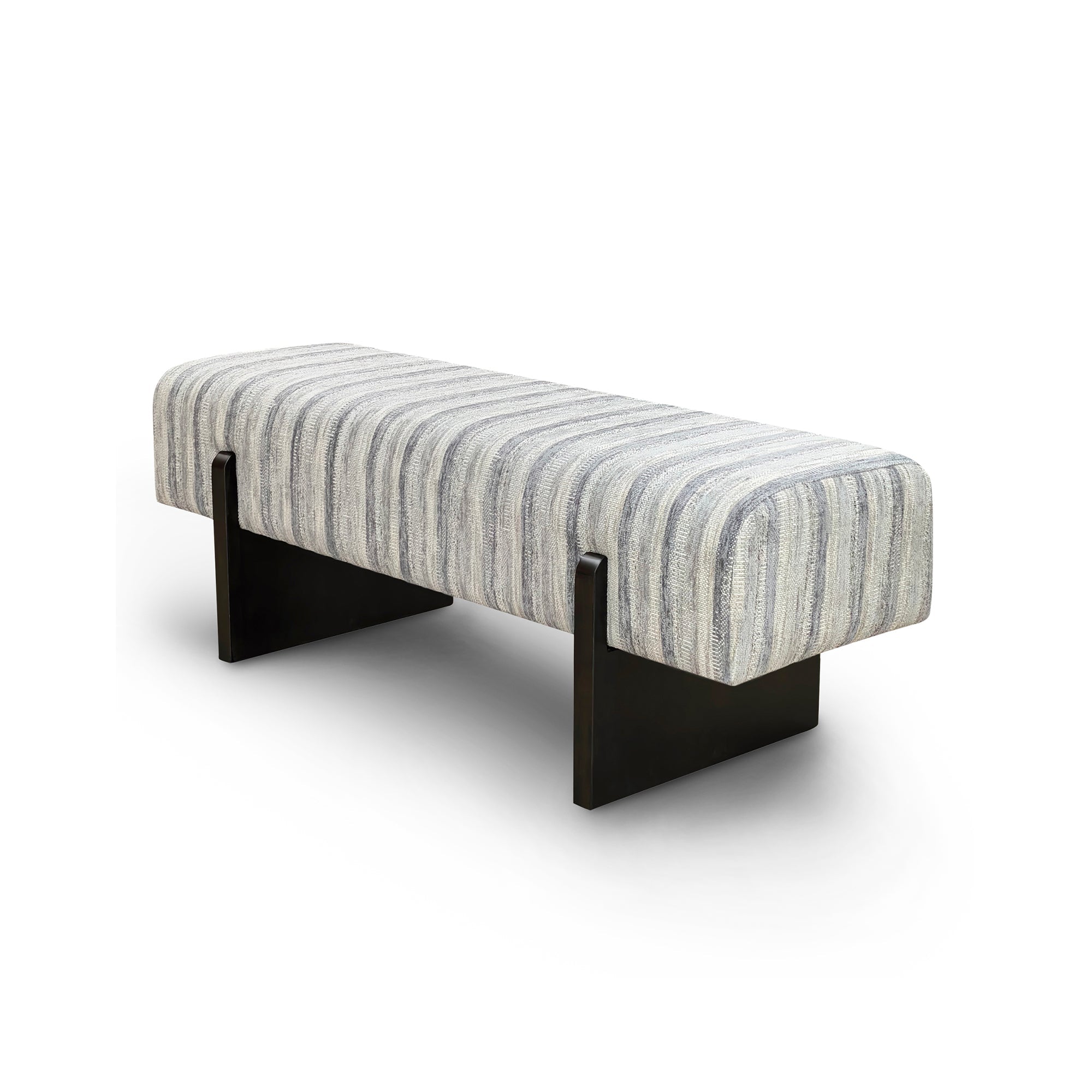 Sia Vog Banc tissu tramé motif gris bleu