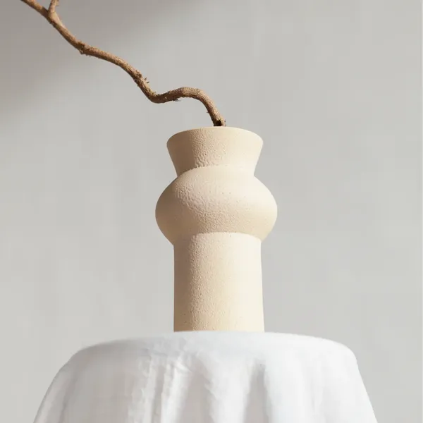 Flowrette Vases vase Noachis grès sable texturé