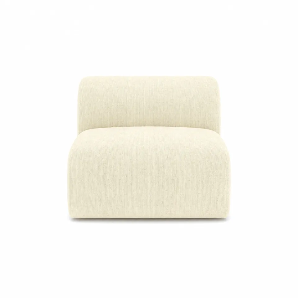 Sia Home Myra Fauteuil sans accoudoirs crème
