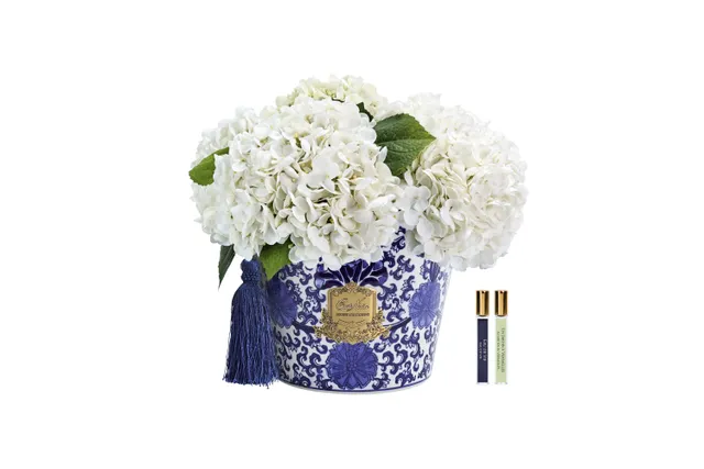 Côte Noire Hydrangeas OH01 hortensia artificiel blanc ivoire parfumé