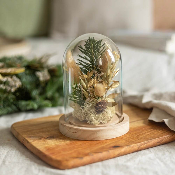 Flowrette Bell Eve cloche fleurs séchées jardin