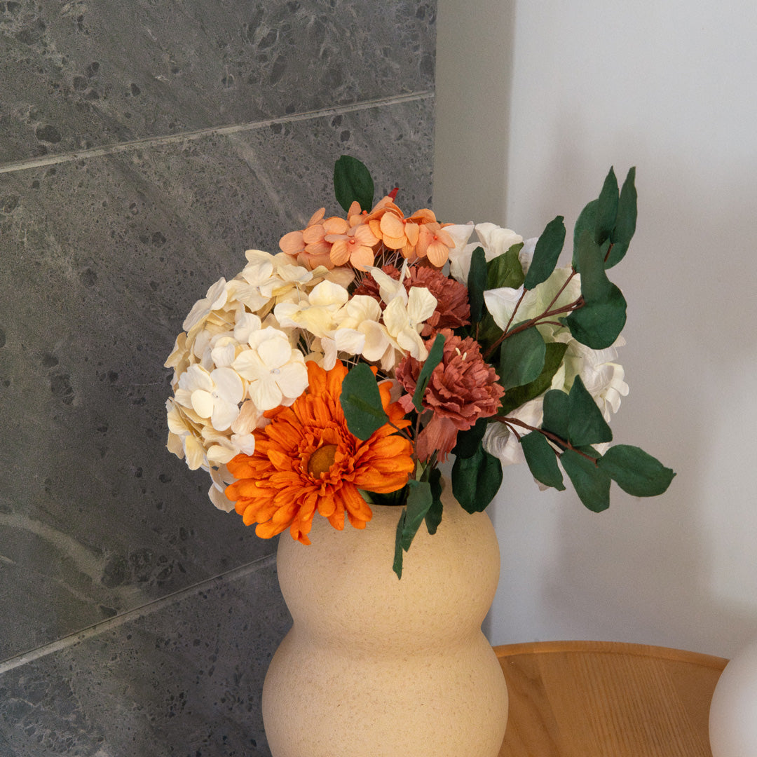 Flowrette bouquet Léger fleurs en papier terracotta
