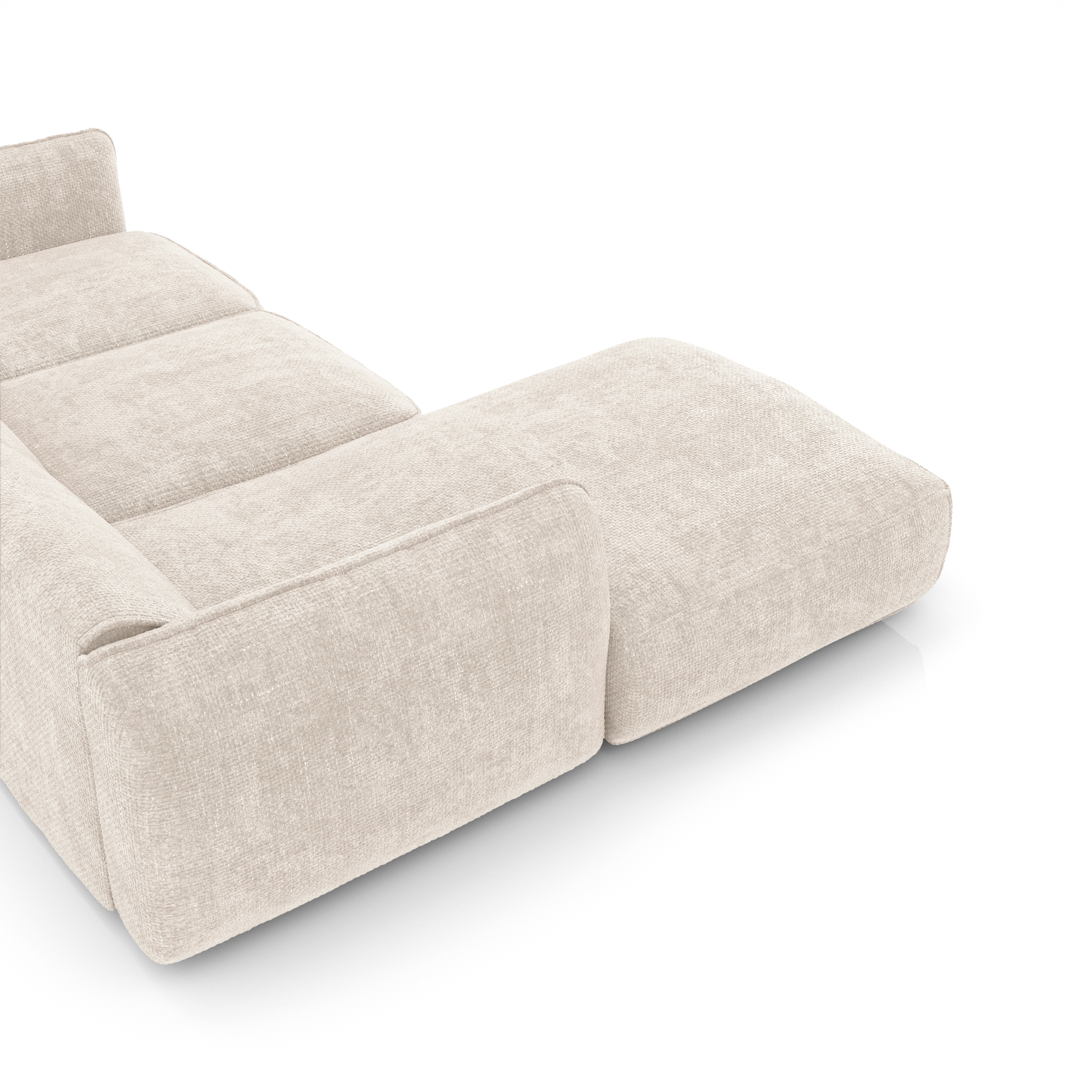 Sia Home Livia canapé d'angle gauche crème arrondi