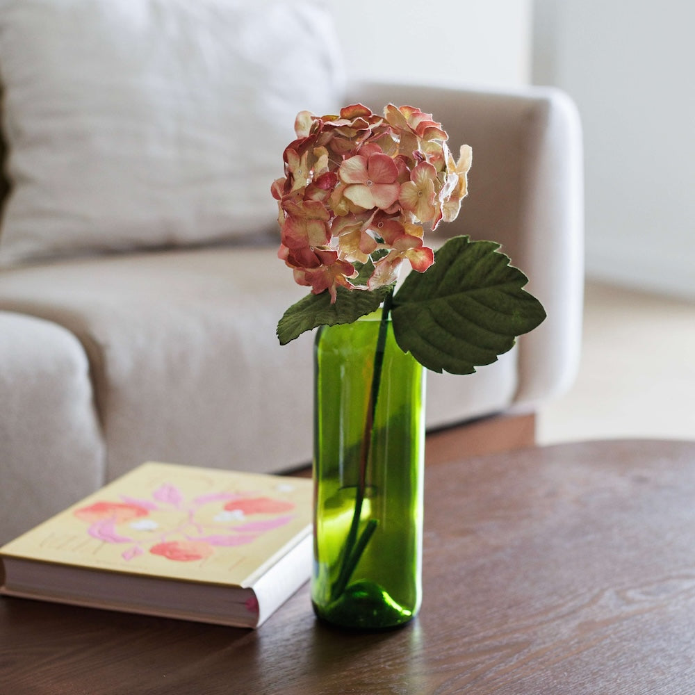Flowrette Fleurs en papier Hortensia vieux rose x1