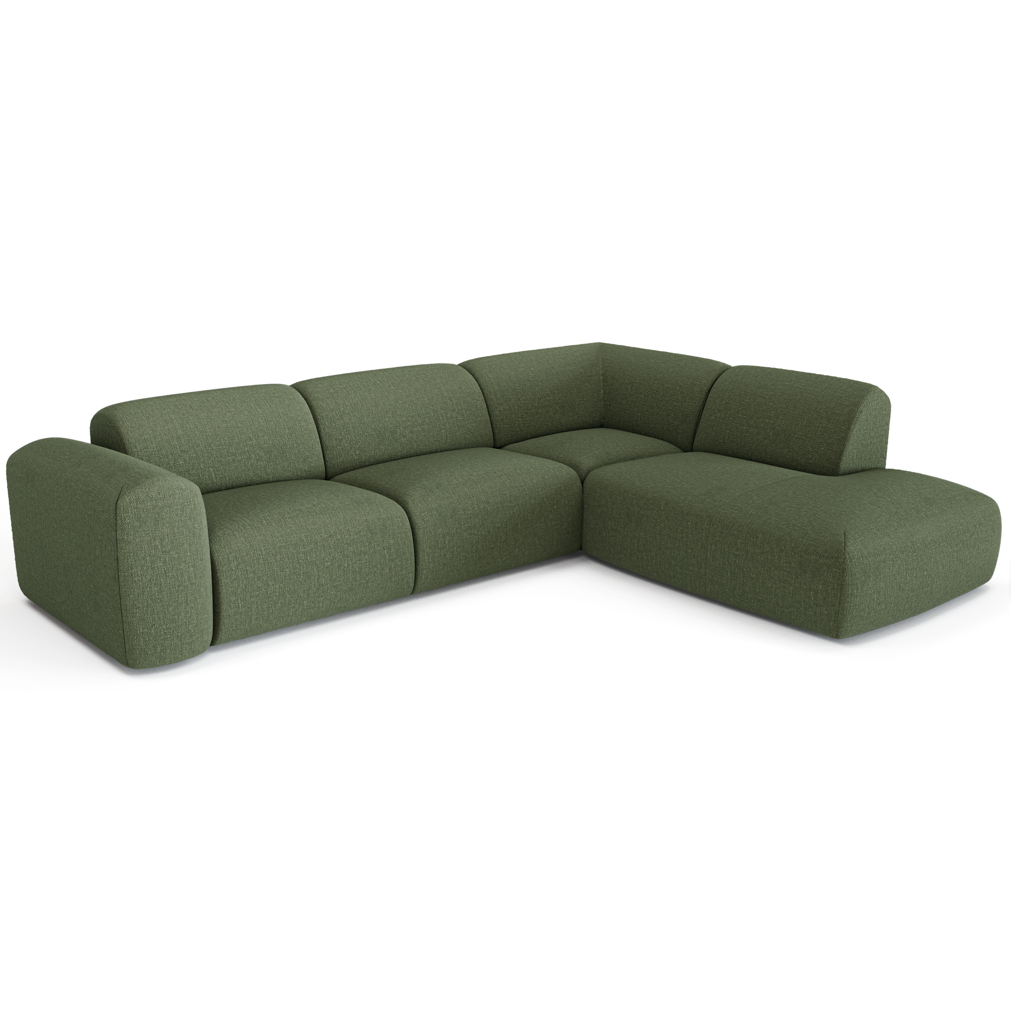 Sia Home Myra canapé d'angle droit 5 places beige