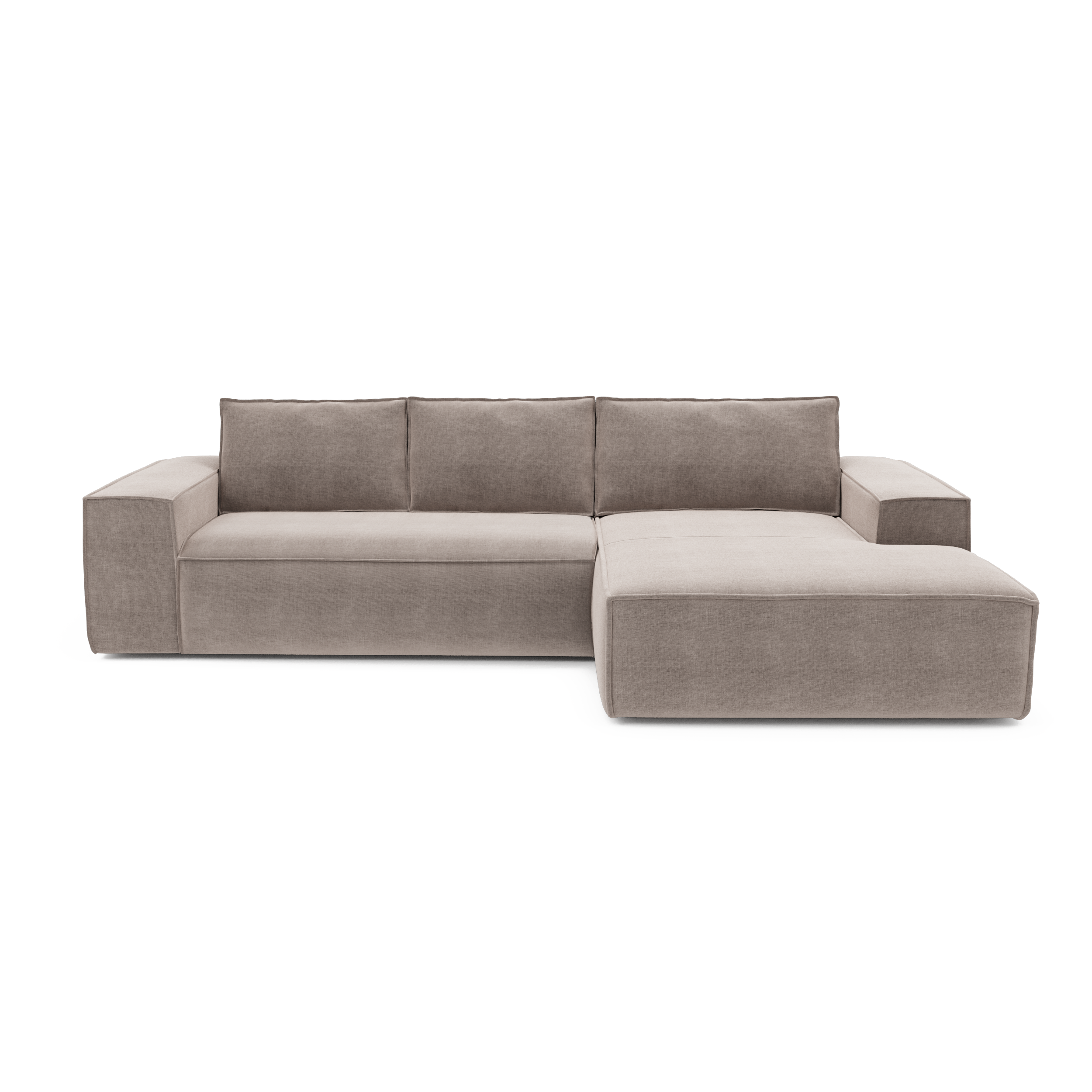 Sia Joan canapé convertible angle droit bleu paon matelas