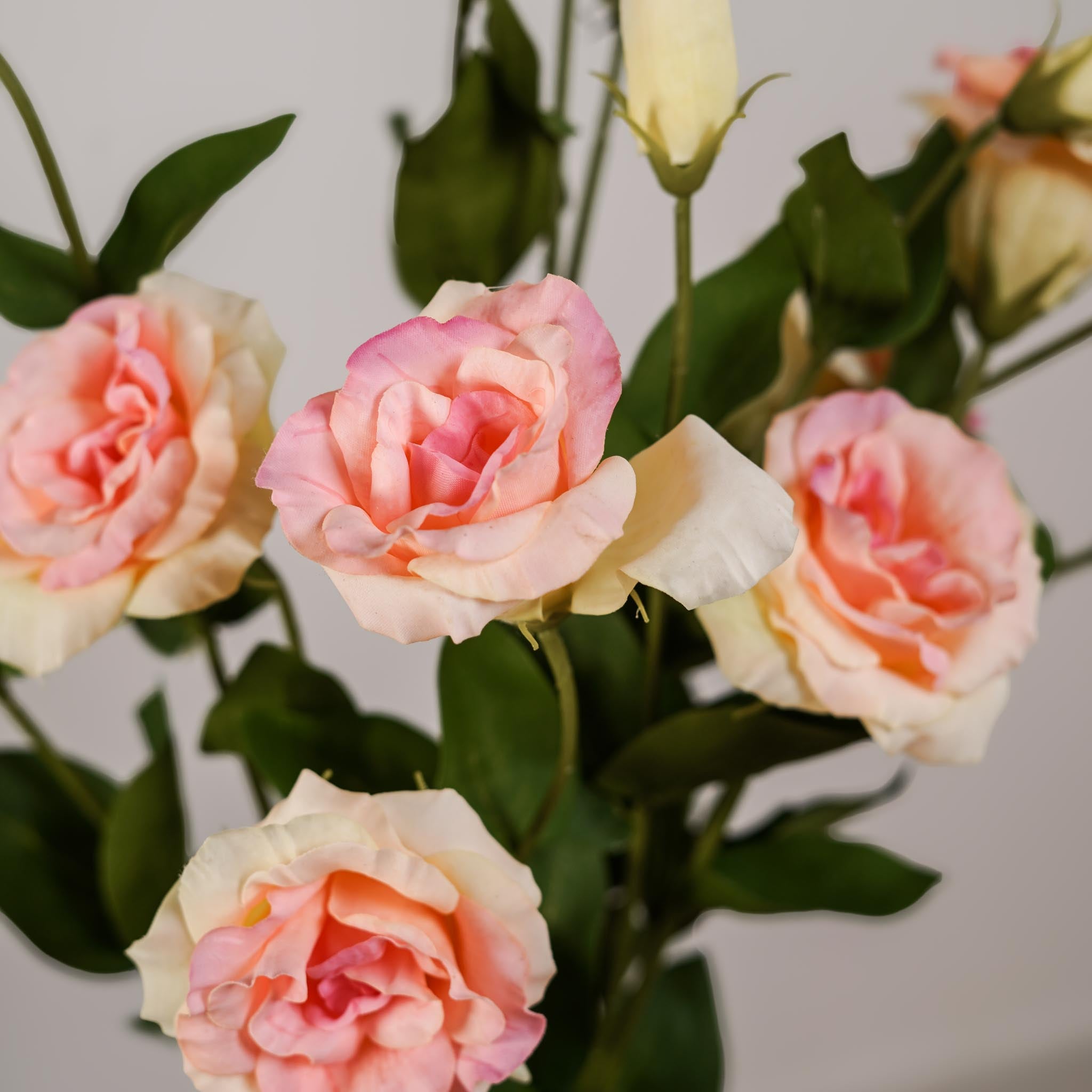 Flowrette Lisianthus artificiel rose fleur artificielle x1