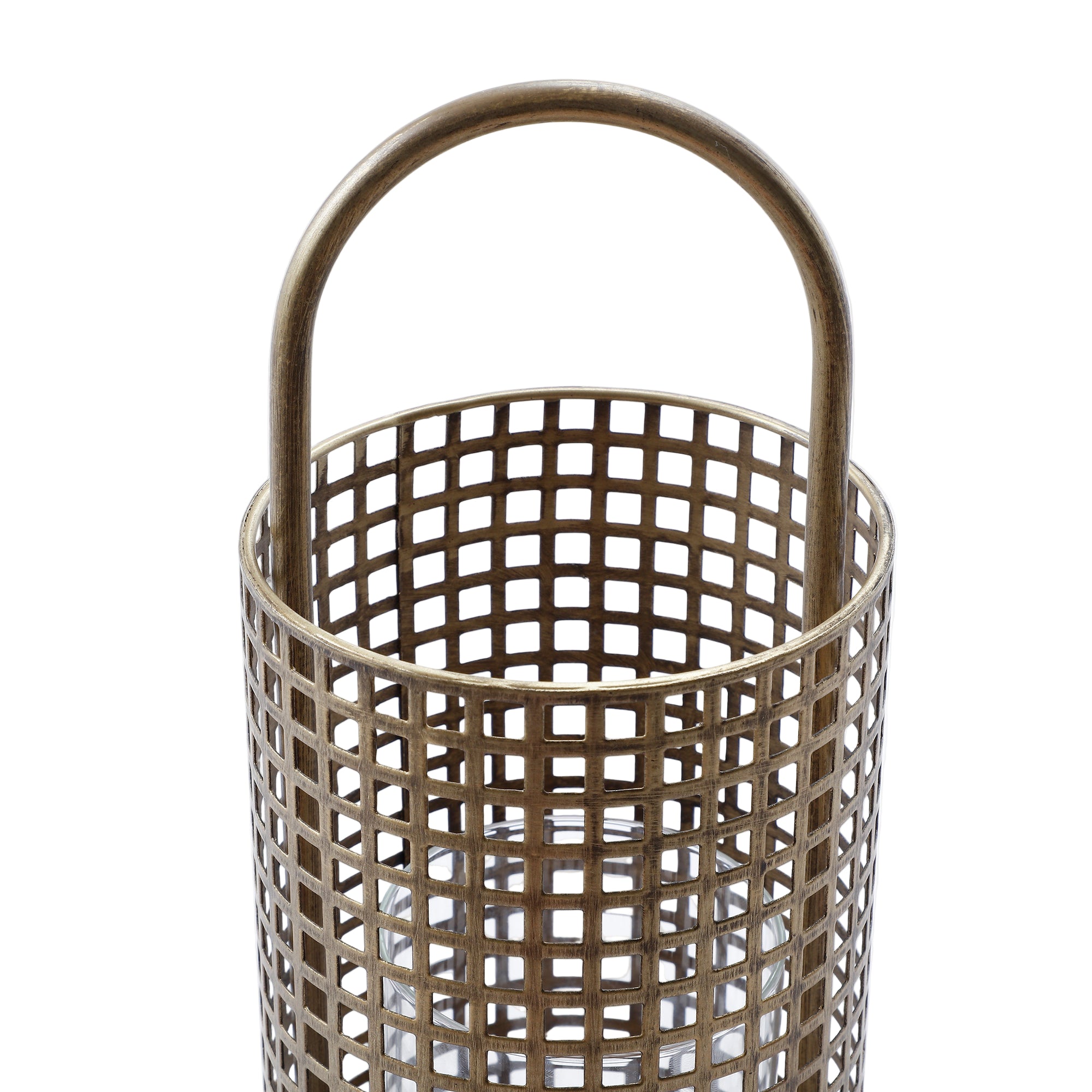 Sia Home Silo lanterne métal doré 36 cm bougie