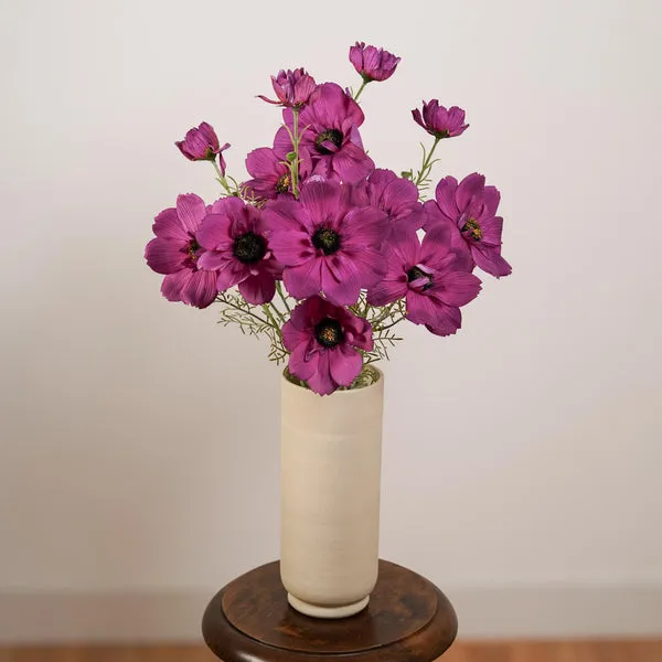 Flowrette Cosmos fuchsia fleur artificielle soyeuse