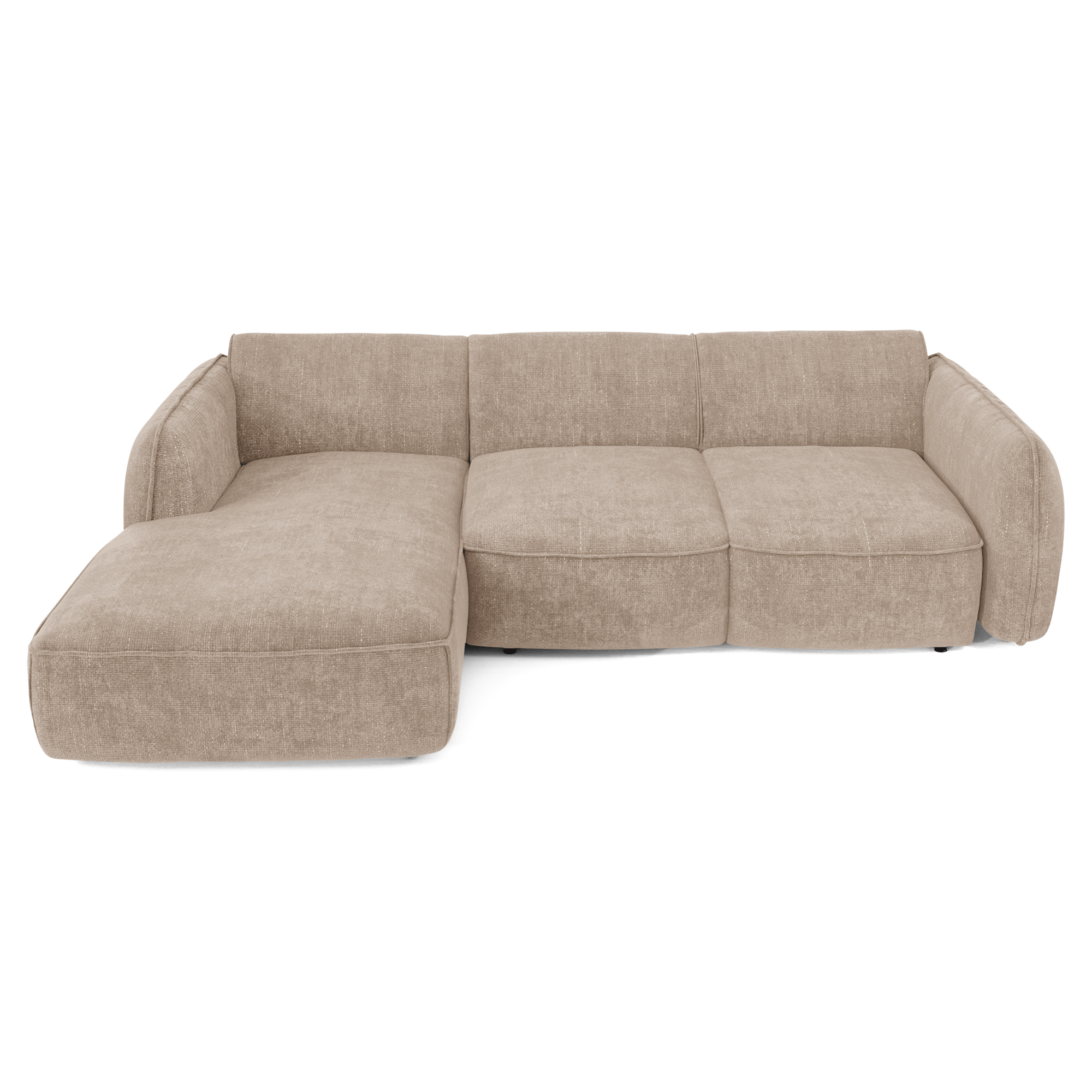Sia Home Livia canapé angle gauche convertible crème