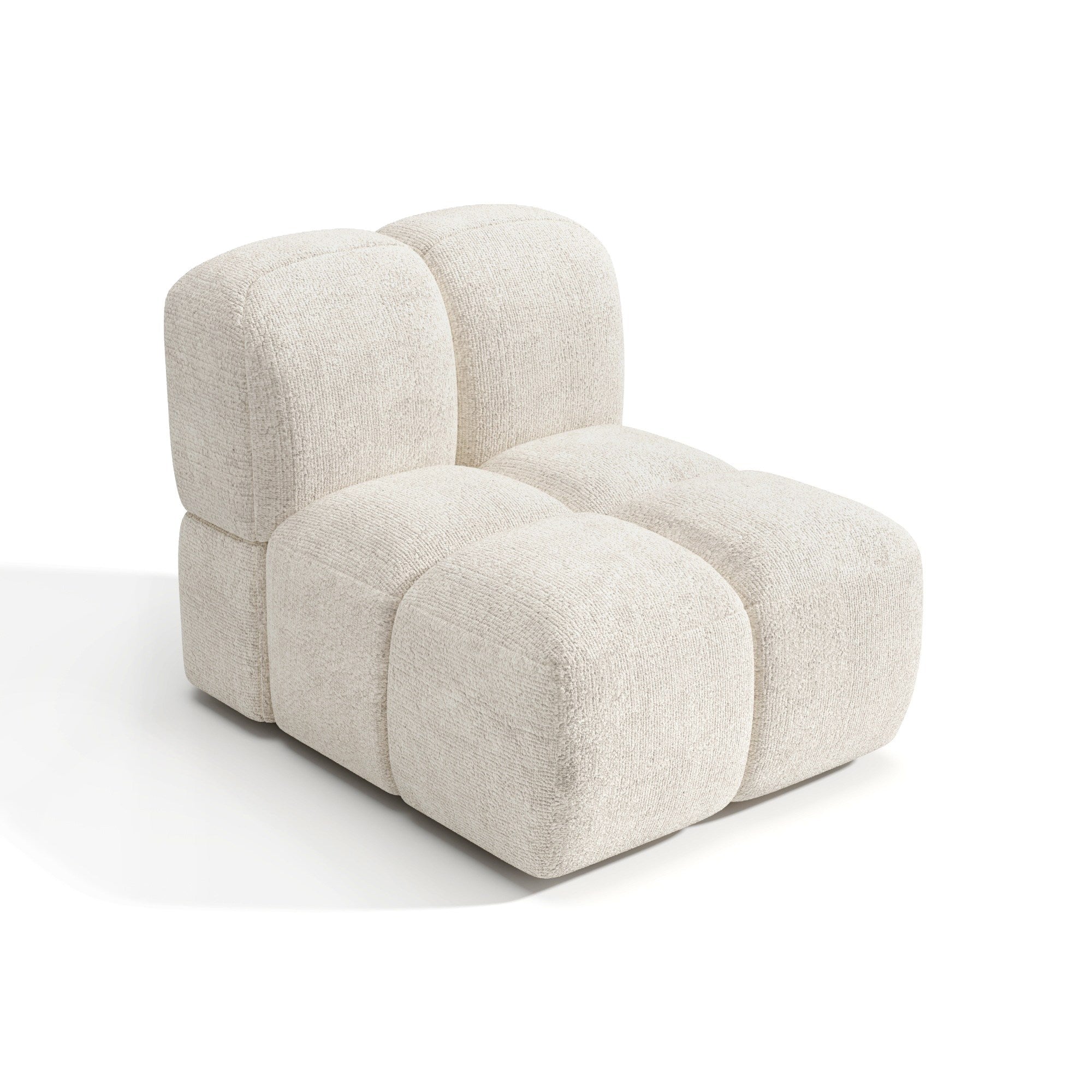 Sia Home Nubi fauteuil crème modulaire bombé confort mousse