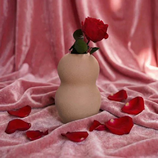 Flowrette rose anglaise rouge fleur stabilisée sans entretien