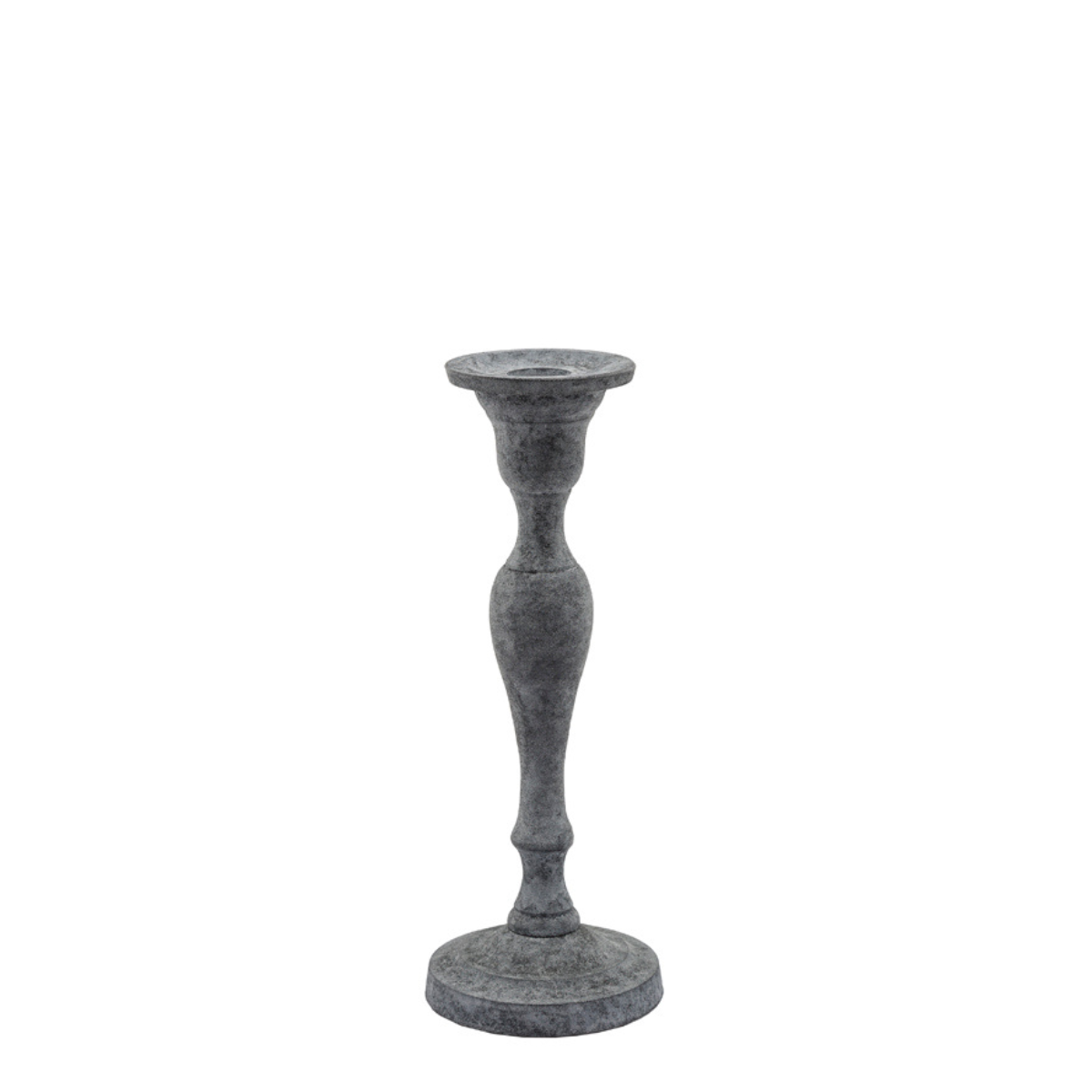 Sia Home Aspen Bougeoir 22 cm gris acier