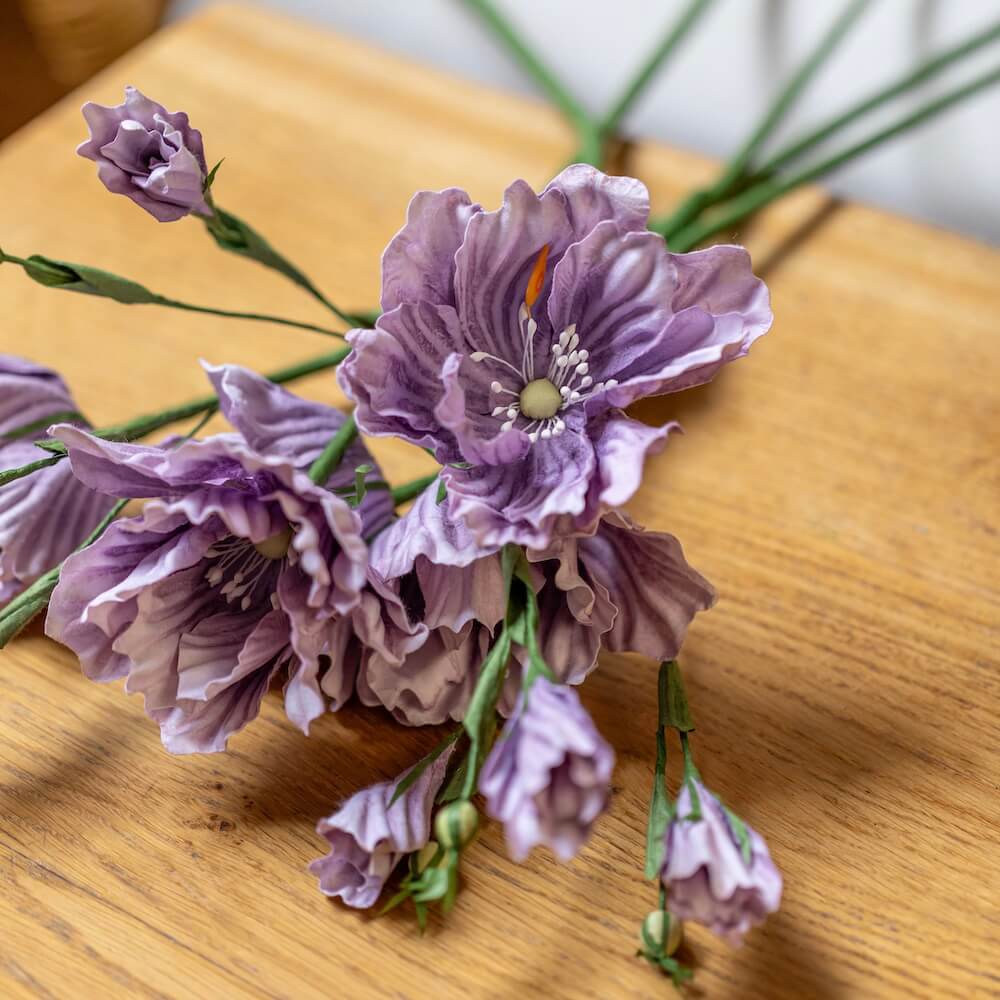 Flowrette lisianthus papier mauve tige x1