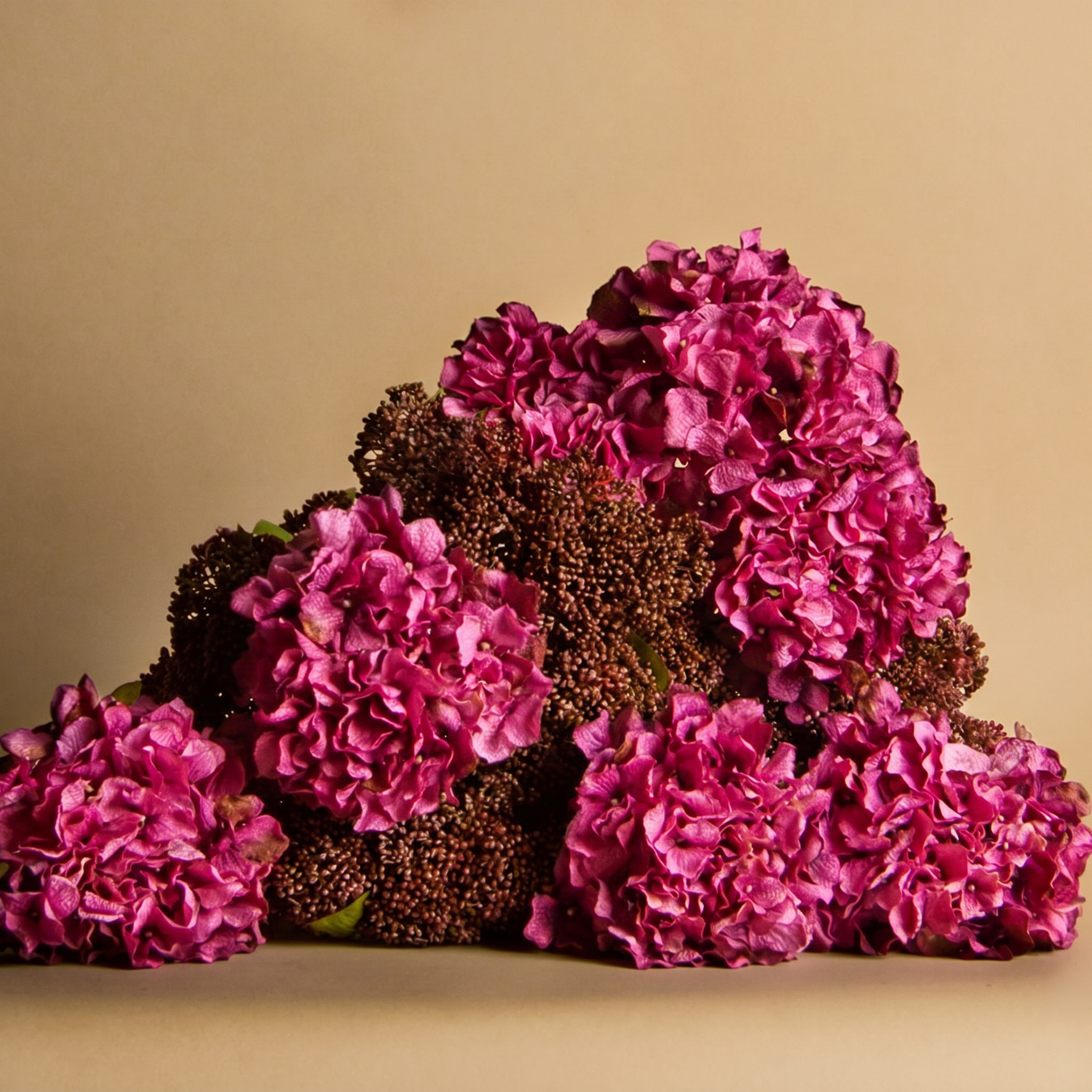 Sia Home Skimmia tige feuillage artificiel marron 40 cm