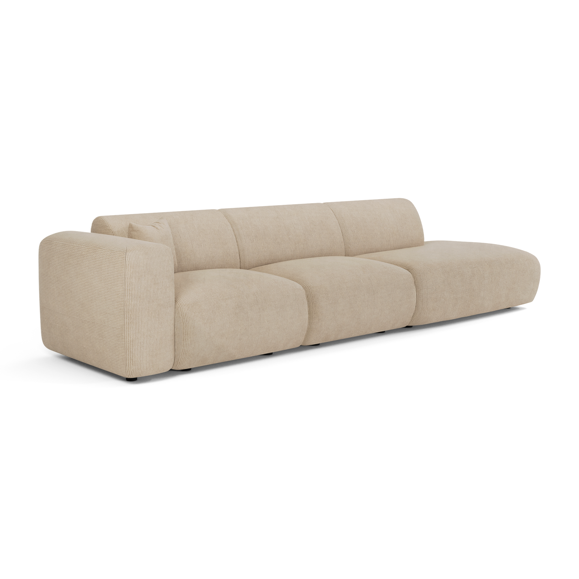 Sia Home Myra canapé gauche crème 5 places assise douce