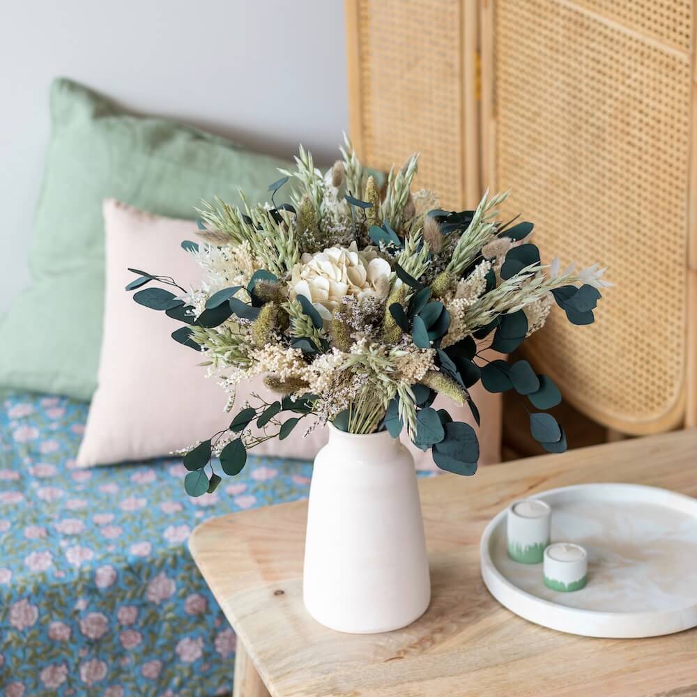 Flowrette Anatole bouquet fleurs sechees naturel eucalyptus S