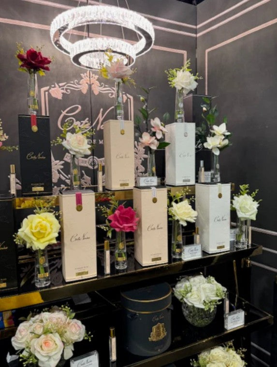 Côte Noire Summer Roses SRG18 rose Pink Champagne vase clair