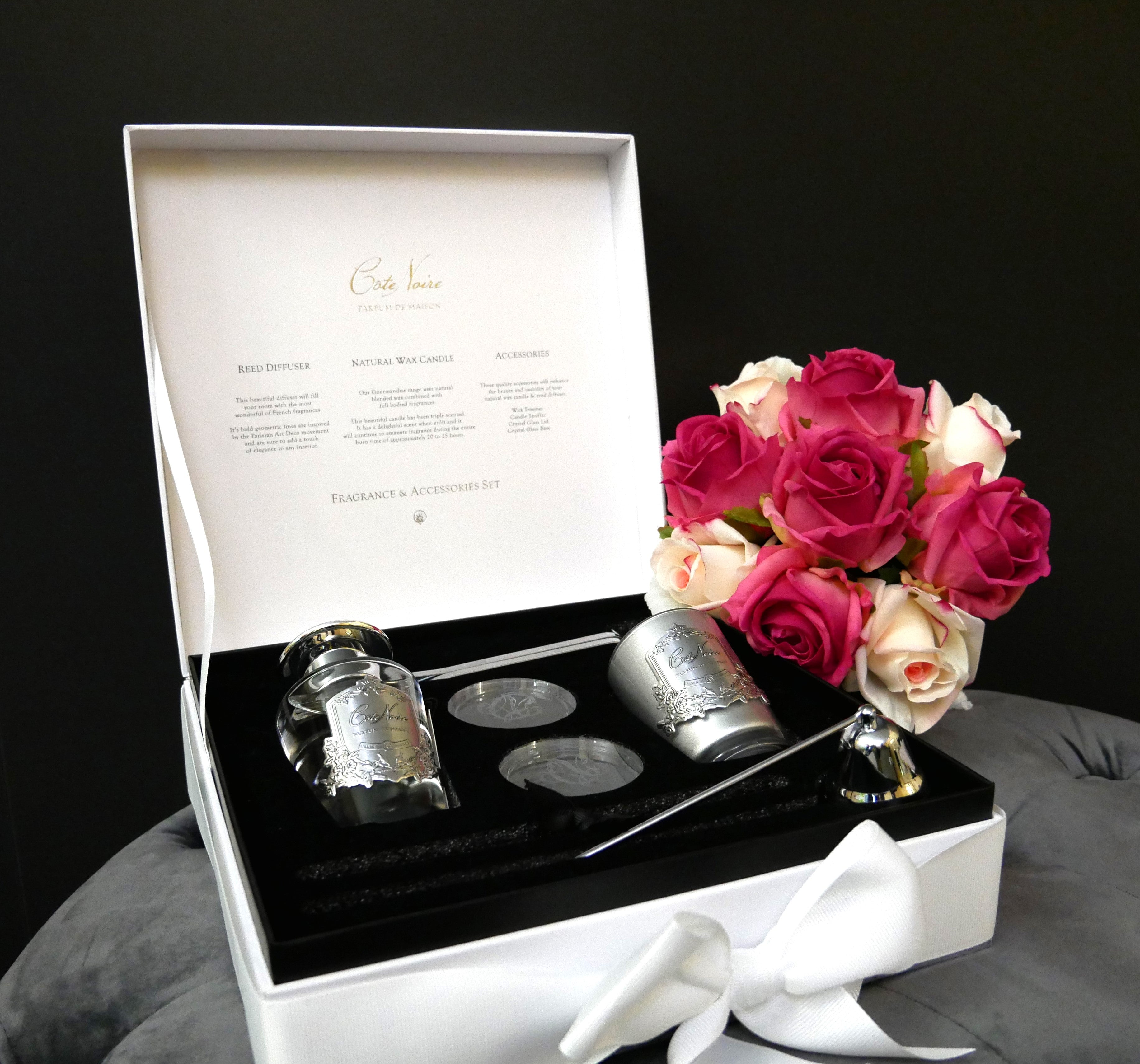 Côte Noire Gift Packs GFA04 coffret bougie blanc parfumé